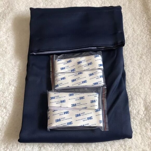 RYB HOME Self Adhesive Blackout Living Room Bedroom 2 Panels Curtains 32” X 63” - Picture 2 of 10